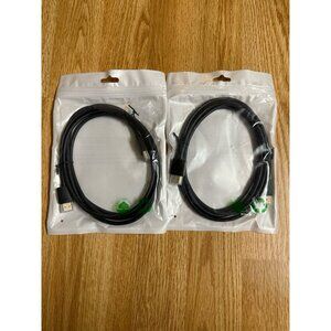 Monoprice 8K Ultra High Speed HDMI Cable - HDMI 2.1, 8K@60Hz, 6 ft lot of 2 new